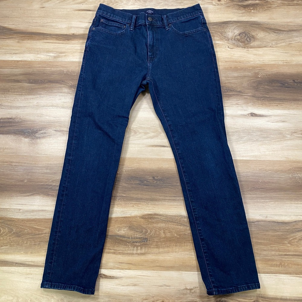 J.Crew Flex Jeans Mens 31x30 Slim Fit Stretch Denim Dark Wash Classic Indigo